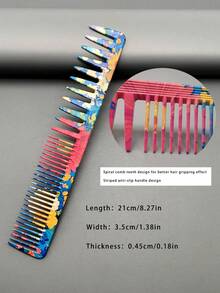 Professional Salon Hair Cutting Comb, Essential Hairdresser Haircut Comb, Makeup Comb, Tail Comb, Unisex Hair Comb, Hair Styling Comb, Cosmetic Comb - Multicolor - View 7