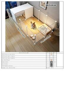 Dog Fence Indoor Home Use Small Dog Barrier Teddy Rabbit Pet Isolation Gate Guardrail Cat Cage - Multicolor - View 17