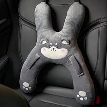 1pc Cute Cartoon Kids Car Pillow, Back Seat Sleep Neck & Waist Support, Anti-Friction Car Headrest Cushion - Multicolor - View 8
