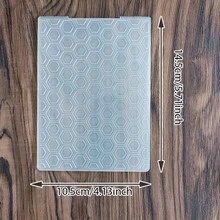 Assorted Geometric Pattern Embossing Folder, Clear Plastic Textured Embossing Template For Paper Craft Card Scrapbook DIY Art Supplies Embossing Folder - JH-1 - View 37