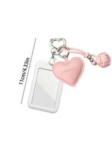 Love Hanging Rope Card Holder, Cute Girl Style Student Campus Card Holder, Bus And Subway Access Control Card Protective Cover - Multicolor - View 11