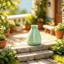 4pcs Mini Colorful Resin Flower Vases, Garden Decor, Micro Landscape Gardening DIY Desktop Decoration Accessories - Multicolor - View 7