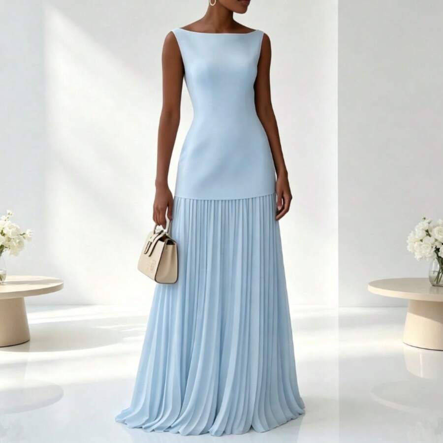 Women Two-Piece Outfits - Light Blue - View 1