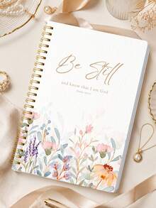 1pc A5 Bible Study Notebook, Spiral Sermon Notes Journal With Scripture, Main Thoughts & Application, Halloween Notebook, Office Decor And Accessories, Nurse Essentials, Bible Study Materials - Rectangle - View 1
