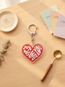 1pc/6pcs Christian Faith Jesus Cute Graphic Acrylic Keychains, Includes Colorful Vintage Letter Collage "JESUS LOVES YOU" Block, Open Arms Cartoon Jesus Wearing "Jesus Loves You" Red Strap, Irregular Shaped Pendant - Multicolor - View 11