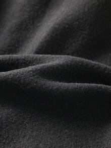 Men's Autumn/Winter Popular Casual Versatile Minimalist Button Up Collar Commuter Long Sleeve Sweatshirt - Black - View 10