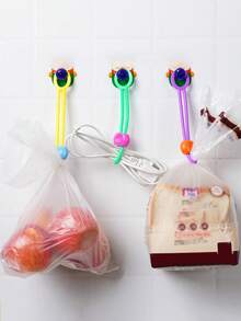 1/3/6/12 Pack Three-Color Snack Fresh-Keeping Ties, With Creative Food Sealing Buckle, Cable Organizer, Kitchen Storage And Fresh-Keeping Tool - Multicolor - View 7