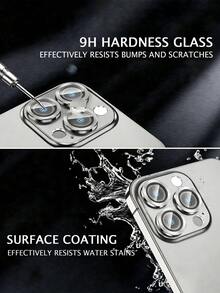 Gorilla Hero 9pcs Silver CD Pattern Lens Protector Ring, Precise Coverage For Phone Camera, Made Of Glass Material, Accurate Fit And Hard To Fall Off, High Definition Color For Photography And Video Recording, Suitable For All Scenes, Personalized Design, Waterproof Splash, Anti-Fingerprint Residue. Compatible With IPhone Ultra/18 Pro Max/18 Pro/18/17E/17 Pro Max/16 Pro Max/15 Pro Max/14 Pro Max/13 Pro Max/12 Pro Max/11 Pro Max/17 Pro/16 Pro/15/14/13/12/11 And Other Series. - Silver - View 4