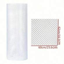 1PC 33x50cm Plastic Mesh Canvas, For Crochet And Sewing Crafts DIY Handmade Sewing Accessories Gifts, Free Cut Design, Plastic Mesh Bag Crochet Lining Mesh - Mesh Fabric - View 5