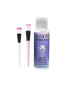60ml/120ml/200ml With 2 Brushes, Permanent Diamond Painting Sealant To Keep Sparkle, For Diamond Painting Enthusiasts - Multicolor - View 8