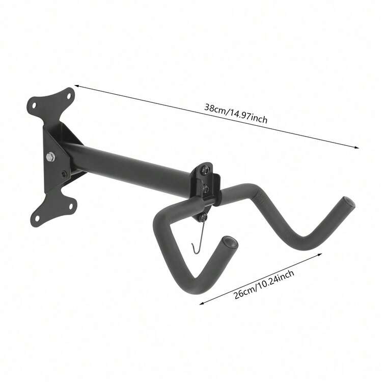 Wall Mount Bike Stand Wall Bicycle Storage Rack Adjustable Bicycle Holder Max Load Capacity About 30kg/66.14 Lbs - Black - View 8