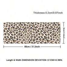Leopard Print Leather Mouse Pad Beige Brown Thick Durable Keyboard Leather Pad For Office Home Gaming Birthday Gift For Gamers Students Professionals Desktop Laptop Home Office Desk Accessories Minimalist Design - View 13