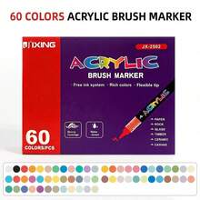 84 Color Options Acrylic Paint Marker Pens, Suitable For Glass, Wood, Stone, Ceramic, Fabric, Metal, Canvas, Card Making, Easy To Use, Professional Artist Grade, Back To School - Sets - View 8