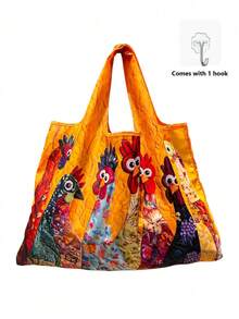 [Turtle Shopping Bag]Memory Fabric Turtle Large Capacity Portable Shopping Bag - Lightweight Foldable Tote Bag - Shoulder/Hand Carry - View 12