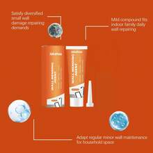 jakehoe Pasta Perbaikan Dinding untuk Retak Dinding, Celah, Serbuk, Jamur, Efloresensi, Grafiti, Pengelupasan, Lubang Paku dan Lubang Kecil, Perbaikan Cat Rumah, Perlengkapan Perawatan Rumah DIY, Tahan Lama dan Tidak Mengelupas - A - View 2