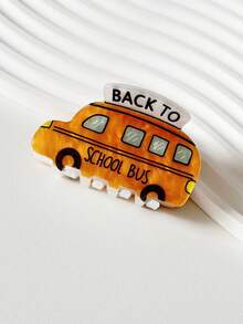 1pc Back To School Acrylic Pencil Hair Claw Clip, Fashion Commuter Hair Clip For Women, Compact Hair Claw For Updo - Multicolor - View 7