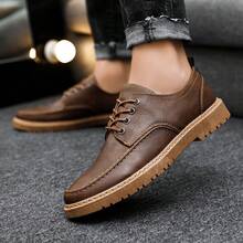 Men's Formal Shoes Casual Premium British Style Soft Leather Business Shoes - Brown - View 5