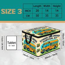 Multi-Size, Multi-Pattern Options, British Flag Cartoon Pickle Autumn Pumpkin School Bus Text Print Foldable Storage Box, Zippered Handheld Storage Bin, Upgraded Fabric Large Capacity Organizer, Suitable For Wardrobe, Dorm, Under Bed Storage, Organizing Clothes, Bedding, Toys, Miscellaneous Items, Home Moving Organization Storage Box - Multi-color - View 16