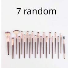 4pcs Professional Dual-Ended Makeup Brush Set - Featuring Angled And Tapered Designs For Foundation, Contour, Blush, Powder, Eyeshadow, Concealer, Highlighter, And Blending. Soft Fiber Bristles - Coffee Brown - View 11