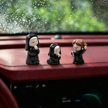 Prayer 3-Piece Car Ornament/Creative Car Interior Decoration High-End Accessory/Personalized Dashboard Funny Stress Relief Item - Prayer for 3 People - View 2