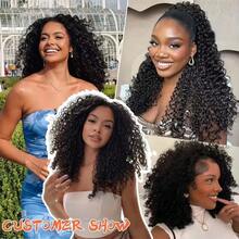 Smilegirl Human Affordable Wear & Go Wigs - Natural Black - View 9