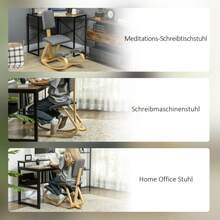 Ergonomic Kneeling Chair, Kneeling Stool, Health Chair For Home, Office And Meditation, Gray, For On-Site Use. - 1 - View 4