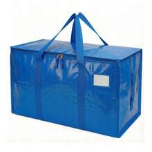 Extra Large Thickened Moving Storage Bag With Sturdy Zipper And Reinforced Handles, Durable Fabric Storage Tote Bag, Suitable For Clothing, Bedding, Ideal For Closet Organization, Home Storage, Moving, Dorm And Seasonal Item Storage - Multicolor - View 12
