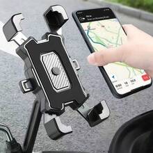 1 cái giá đỡ điện thoại gắn gương chiếu hậu xe đạp xe máy chống rung chống lắc cho shipper, giá treo điều hướng cho xe đạp điện, xe máy, xe đạp địa hình, thiết kế chống trượt rảnh tay, tương thích với điện thoại thông minh và máy tính bảng, phụ kiện xe máy - màu đen - Xem 2