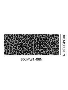Large Desk Mouse Pad, Grey‑Black Leopard Animal Print, Non‑Slip Rubber Base Keyboard Mat For Home Office Gaming Desktop Decoration - View 13
