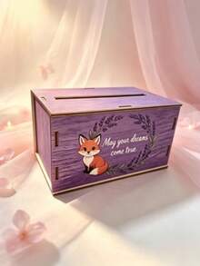 1pc Wooden Card Box, Blessing Heart Gift Box, Party Table Decoration, Suitable For Wedding, Birthday, Bridal Gift, Used For Storing Invitation Cards And Envelopes - Suitable For Various Holidays And Parties - Family Gift - 1PC - View 6