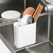 1pc Kitchen Sink Strainer Basket, Multi-Functional Slot-Style Sink Filter Basket, Vegetable & Fruit Washing & Draining Basket, Convenient For Holding Sponge/Cloth, Quickly Filter Residue To Prevent Decay And Odor - Multicolor - View 4