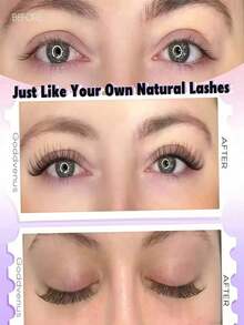 120 Clusters Invisible Band Eyelash Extension Set Wispy Natural Cluster Lashes DIY Eyelash Extension Kit C Curl 10-16mm Eyelash Clusters Single Eyelash Set - C - View 8