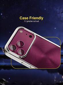 3 Packs [2026 New] 9H Tempered Glass Camera Lens Protector Compatible With Iphone 18 Pro Max/18 Pro, Ultra-Thin, HD Clear, Anti-Scratch, Anti-Fingerprint, Aluminum Metal Ring, CD Pattern Design, Burgundy Red, Bubble Free, Easy Install, Case Friendly, Birthday Gift For Friends & Family - Burgundy - View 5