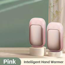 Portable Twin Hand Warmers, Magnetic Detachable Design, 2-In-1 For Double The Warmth, 3 Adjustable Settings, Minimalist Style, Sold Single Or In Pairs. Winter Warmth, Available In Black, Pink, And White. - A - View 11