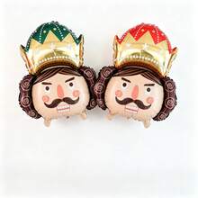 Christmas Nutcracker Soldier Balloon Nutcracker Guard Balloon Suitable For Christmas Party Decoration New Year Toy Balloon - Multicolor - View 1