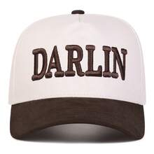 1件女款 DARLIN 卡車司機帽，個性化字母刺繡棒球帽，街頭時尚休閒帽，適合春夏/秋冬旅行、海灘度假 - 彩色 - 查看 16