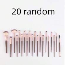 4pcs Professional Dual-Ended Makeup Brush Set - Featuring Angled And Tapered Designs For Foundation, Contour, Blush, Powder, Eyeshadow, Concealer, Highlighter, And Blending. Soft Fiber Bristles - Coffee Brown - View 15