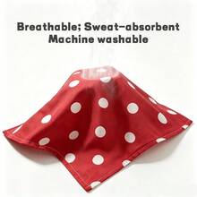 Khăn bandana cho thú cưng hình tam giác, yếm cho chó, khăn cổ cho mèo, màu đỏ chấm bi, họa tiết sóng retro, phụ kiện Giáng Sinh cho thú cưng, trang trí tiệc lễ hội, có thể điều chỉnh, cho chó mèo cỡ nhỏ và trung bình - Nhiều màu - Xem 4
