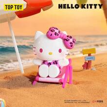 [Zhao Lusi Style] TOPTOY Sanrio Hello Kitty Summer Beach Series Figure Blind Box Gift - Multicolor - View 7