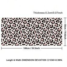 Pink Black Leopard Print PU Leather Desk Mat, Waterproof Anti-Slip Smooth Large Mouse Pad, Stain Resistant Desk Protector, Oversized Keyboard Table Pad For Office, School, Home Desktop, Gaming Study Work Decor, Easy Wipe Clean Computer Desk Cover Pad - View 12