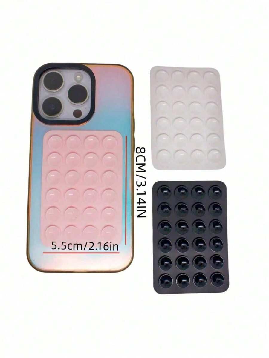 5/3/1 Silicone Suction Cup Phone Stand Pad (1pc), With 24 Mini Suction Cups, Universal Anti-Slip, Waterproof, Multi-Functional Phone Accessory, Suitable For All Models, Birthday, Gift For Family And Friends, Phone Stand, Phone Accessory, Smartphone Suction Cup, Octopus Suction Cup Phone Stand, Christmas