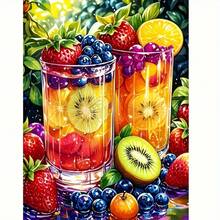 1pc - DIY Handmade 5D Diamond Painting Kit, Suitable For Adults And Beginners, Craft Supplies, Applicable For Living Room, Bedroom, Office, Wall Decor Art. - round diamond - View 1