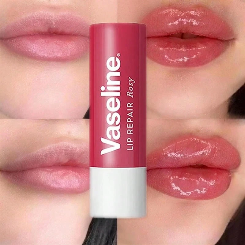 Vaseline 玫瑰護唇膏,打造豐盈飽滿雙唇,濃郁玫瑰香氣,適合敏感唇部,冬季必備生日與聖誕禮物 - 玫紅色 - 查看 1