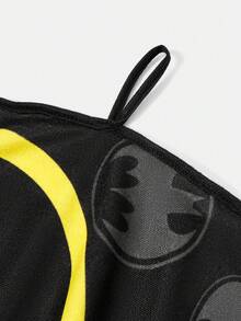 Batman X Joivida Bat Bath Towel Hair Drying Cap Set, Superhero Shower Towel, Soft Absorbent Bath Towel, Quick-Dry Hair Wrap, Bathroom Accessories And Gift Set - Black - View 9