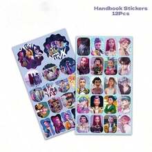 Hasbro 12pcs K-POP Witch Hunter Girl Group & Saga Boy Band Sticker Set, DIY Adhesive Stickers - Random - View 5