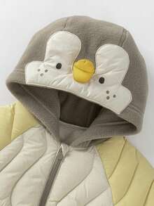 mini bala Baby Anti‑Static Padded Coat Warm Soft Outerwear For Baby Boys Girls Autumn Winter Wear - Light Khaki - View 6