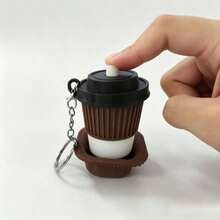 3/1pc Exquisite Movable Coffee Cup, Cute Coffee Bean, Moka Pot, Chocolate Mini Model Decoration, Suitable For Cafe, Living Room, Bedroom, Study, Bar Counter, Home Decor, Creating A Relaxed And Cozy Atmosphere Fashionable Figurine Model - Multicolor - View 15