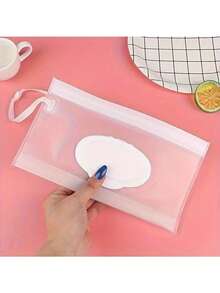 1PC Portable Wet Wipes Dispenser, Lightweight Container, Bathroom Tissue Holder, Essential For Household And Outdoor Travel - A - View 9