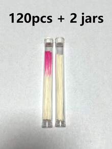 122pcs Ear Piercing Cleaning Swabs, Disposable Ear Piercing Care Cleaning Swabs, Anti-Clogging Ear Canal Cleaning Sticks, Used For Earwax Removal And Piercing Maintenance, Portable Ear Care Tool Set, Suitable For Travel, Daily Makeup Care, Personal Hygiene Essentials, New Year Gift - Multi-color - View 18