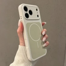 1件 矽膠手機殼，適用於 18Pro Max 18Pro 17Pro Max 16 15 14 Pro Max Plus，極簡矽膠防震防摔薄型保護殼 - 古董白 - 查看 2